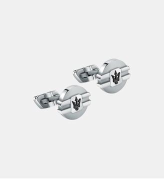 Boutons De Manchette en Acier, ip JEWELS - Maserati - Argent
