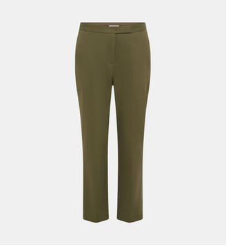 Pantalon en coton au dos élastiqué - AURIA - Gerard Darel - Vert kaki