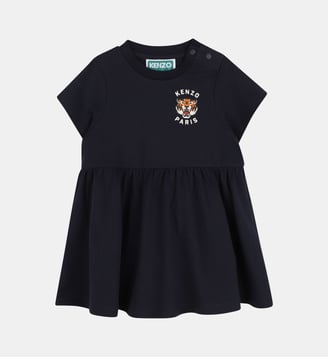Robe à manches courtes - Kenzo Kids - Bleu mistral