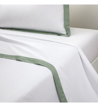 Drap plat en satin Yves Delorme