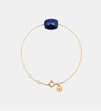 Bracelet, lapis lazuli, or jaune Morganne Bello