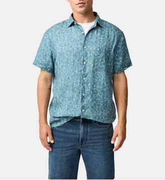 Chemise en lin Whitlaker - Rodd & Gunn - Brume