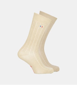 Chaussettes mi-hautes Fil d'Ecosse FAIT EN France - Eminence - Beige