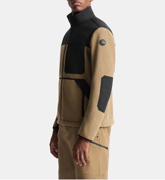 Polaire ofrost col montant coupe regular - Fusalp - Bronze mist et noir