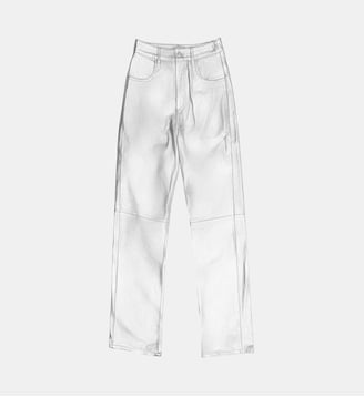 Pantalon droit uni ZEPHYR - La Petite Etoile - Argent