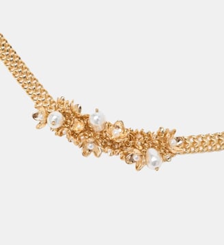 Collier asymétrique à large chaine - Maje - Doré