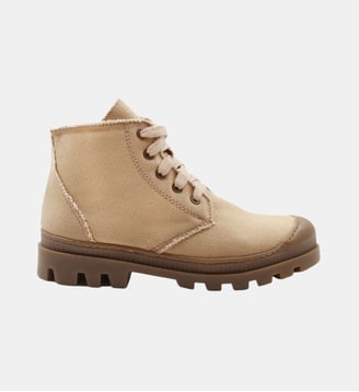 Bottines à lacet crantées - Jules & Jenn - Camel