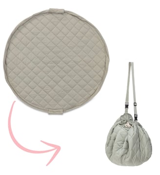 Tapis de jeu 2 en 1 Noomad Organic Soft - Play&Go - Gris