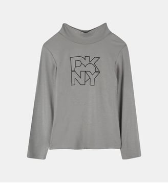 T-shirt col roulé - DKNY - Silver