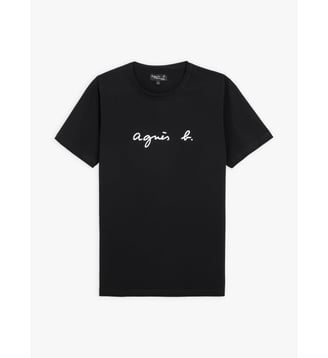 T-shirt droit Coulos en coton - Agnès b. - Noir