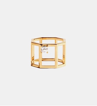 Bague Octogone ajourée - JEM - Jaune