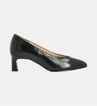 Escarpin chantilly - cuir vernis - Charles Kammer - Noir