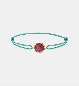 Bracelet cordon   - Louise - Satellite - Violet