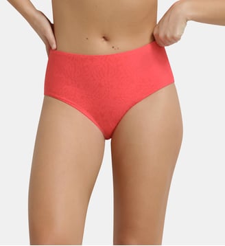 Bas de maillot de bain culotte taille haute Festival - Dim - Fuchsia