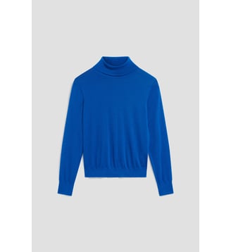 Pull à col roulé en laine mérinos - ROSAIRE - Gerard Darel - Bleu