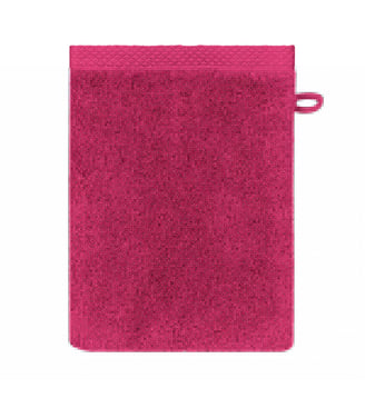 Gant de toilette pur coton - Garnier Thiebaut - Orange et rose