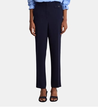 Pantalon ajusté de tailleur  en crêpe - BIBALEE Pablo