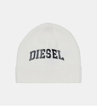 Bonnet beanie avec logo - Diesel Kids - Blanc cassé