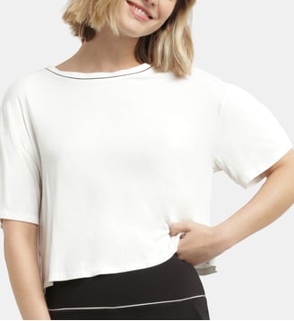 T-Shirt Court Col Rond Dim Move - Dim - Blanc cassé