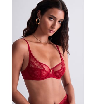 Soutien gorge Emboitant Foulard - Aubade - Rouge
