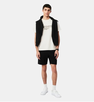 T-shirt jersey coton imprimé - Lacoste - Blanc