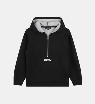 Sweat-shirt à capuche et poche - DKNY - Noir