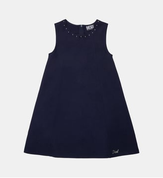Robe sans manches avec logo - Diesel Kids - Bleu marine