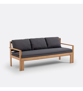 Canapé de jardin extensible - La Redoute Interieurs - Gris anthracite