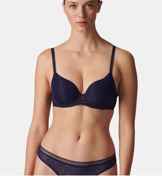 Soutien-gorge spacer décolleté plongeant - Minuit - Simone Pérèle - Bleu