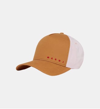 Casquette de baseball avec logo - Marni - Sable