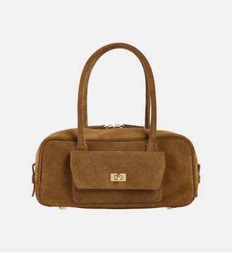 Sac en suède EZMEHRALDA - Sandro - Beige