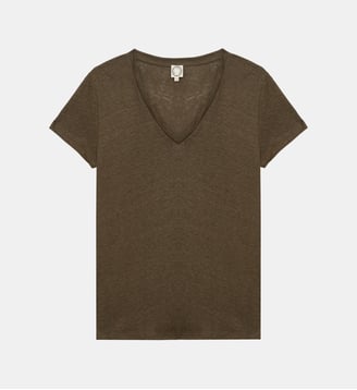T-shirt Apolline en lin - Ines de la Fressange Paris - Gris