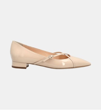 Escarpin vaugelas - cuir vernis - Charles Kammer - Beige
