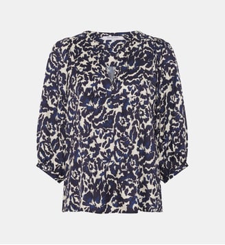 Blouse imprimé floral abstrait - CALINA - Gerard Darel - Encre