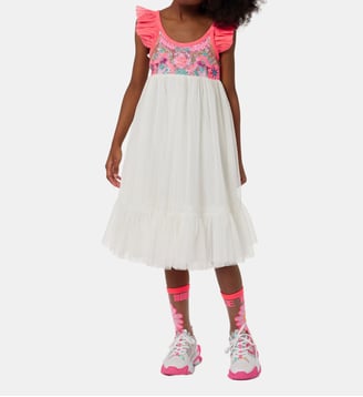 Robe de cérémonie en tulle - Billieblush - Blanc