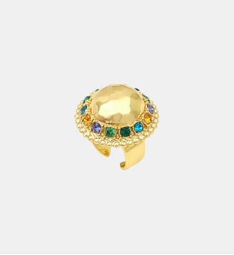 Bague medium ajustable   - Gloria - Satellite - Vert