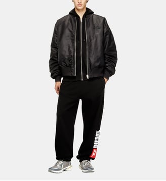 Blouson aviateur rembourré avec broderie Oval D - Diesel - Noir