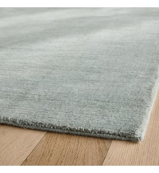 Tapis laine et cachemire, noué main - AM.PM - Céladon