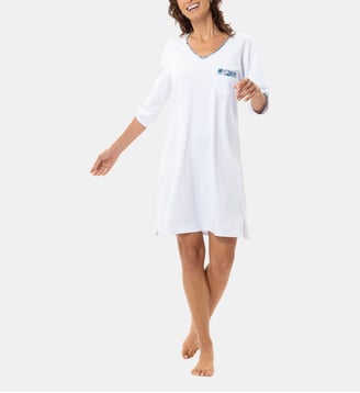 Chemise de nuit en coton GARDEN 201 - Lingerie Le Chat - Multicolore