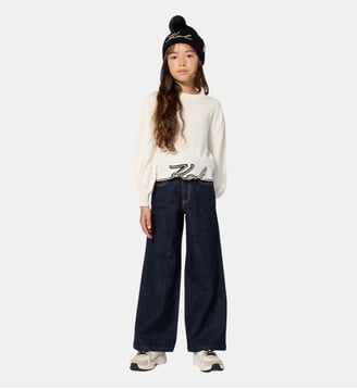 Pantalon en denim - Karl Lagerfeld Kids - Bleu