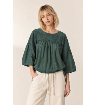Blouse Ciao Plain - Leon & Harper - Vert