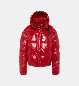 Doudoune urban à capuche - Schott - Rouge