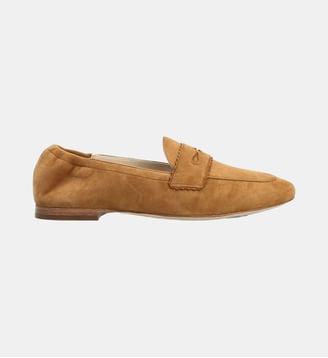 Mocassin vivaldi - cuir velours - Charles Kammer - Camel