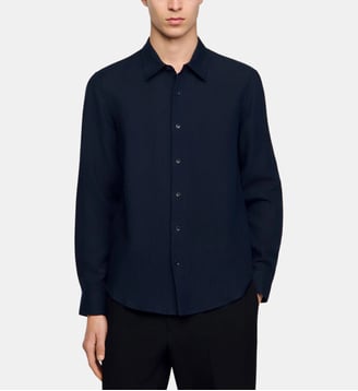 Chemise en lin - Sandro - Navy