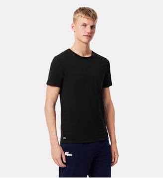 Lot de 3 maillots de corps coton  - Lacoste - Noir
