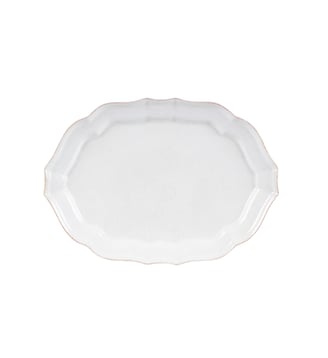Plat Ovale Impressions - Costa Nova - White