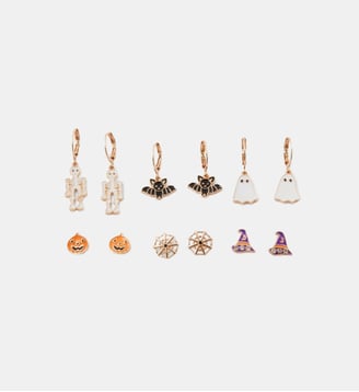 Set de 6 paires de boucles d'oreilles Halloween - Balaboosté - Multicolore