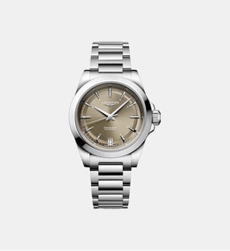Montre automatique Conquest Taupe L34304626 - Longines - Argenté