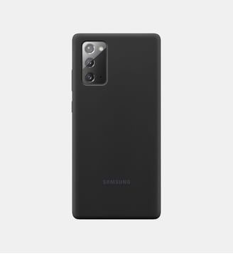 Coque Note 20 Silicone noir - Samsung - Noir