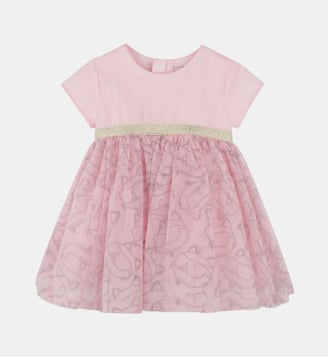 Robe de cérémonie avec imprimé - Karl Lagerfeld Kids - Rosée